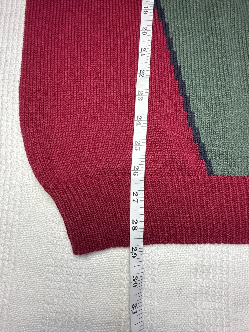 Vintage U.S. Open Golf Collection Men's L Cotton Embroidered Intarsia Sweater